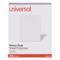 Universal Top-Load Poly Sheet Protectors, Heavy Gauge, Letter Size, Clear, 200PK UNV21134